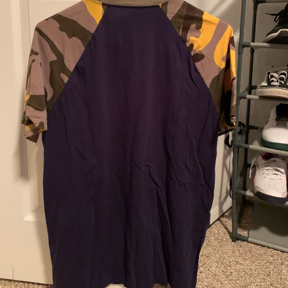 Army sleeve royal blue and yellow